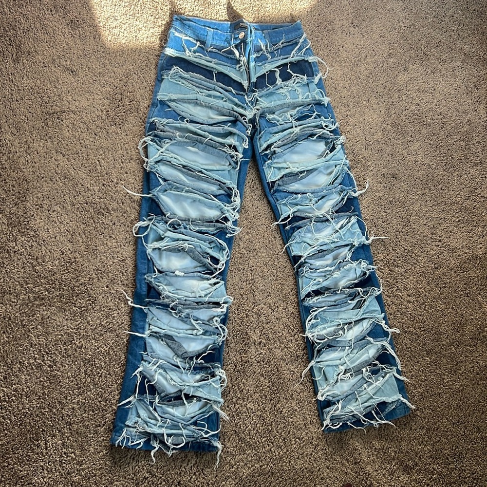 Jaded London distressed boyfriend Jean